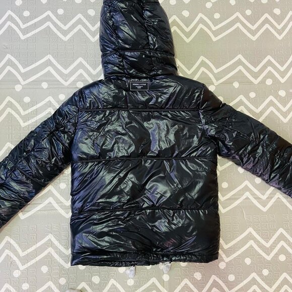 Kendall & Kylie reversible thick winter snow puffer Sherpa jacket coat bomber - Picture 8 of 14